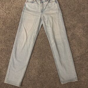 American Eagle Outfitters Light Wash Straight Leg Jeans